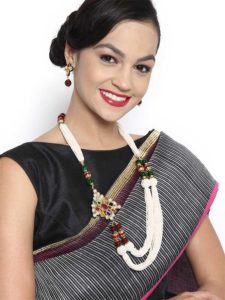 Polki with Pearl Embellished Exotic Fashion Necklace Set