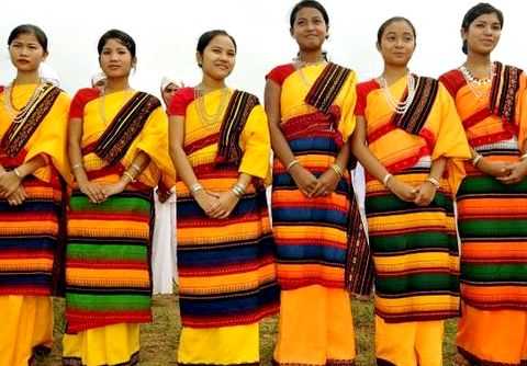 Traditional Attire and Jewellery of Assam-dimasa tribe