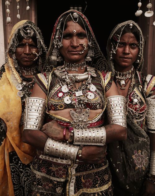 Traditional attire and jewellery of Rajasthan-tribal look