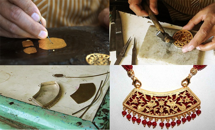 Traditional jewellery of Rajasthan-thewa jewellery