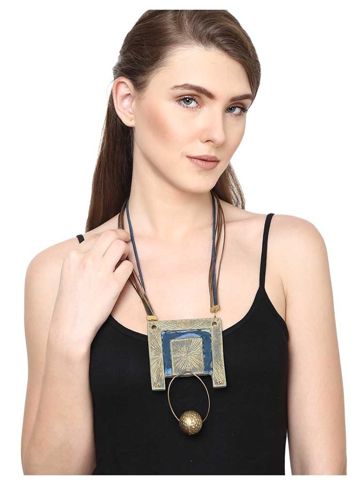 Ceramic statement necklace