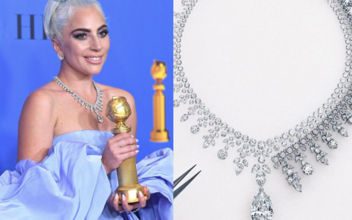 Lady Gaga Wears Unbelievably Expensive Necklace At Golden Globes 2019