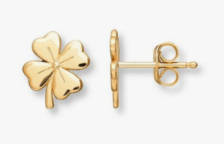 clover studs earrings design for daily use