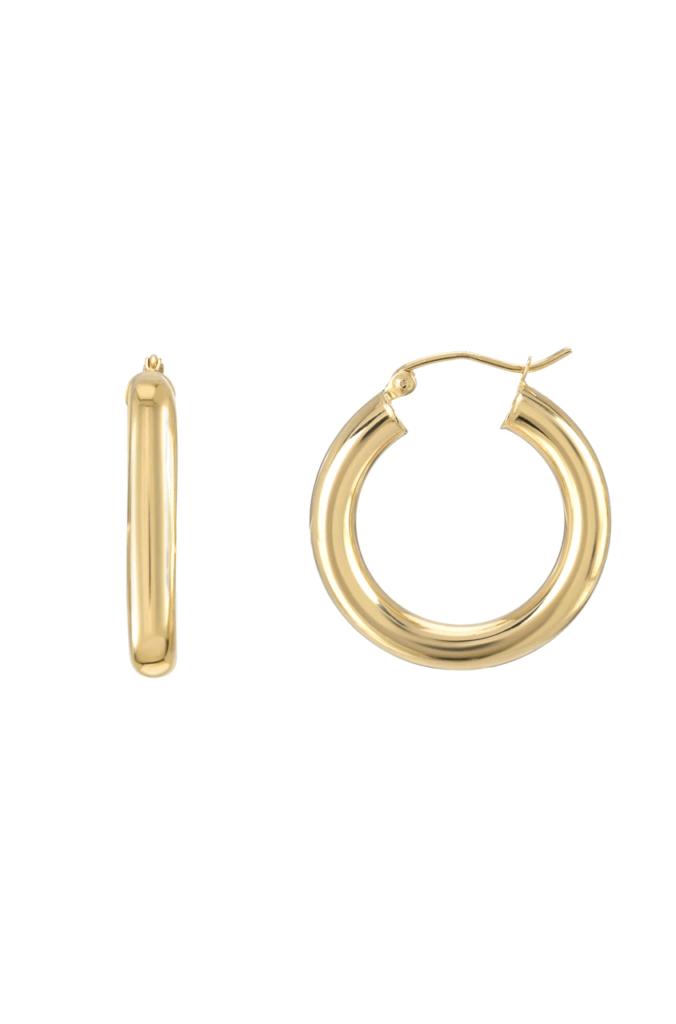 small huggie hoop earrings gold design