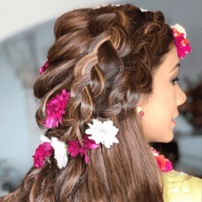 maang tikka hairstyle for bridal