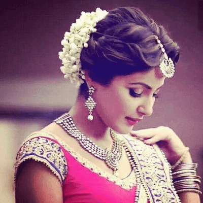 Open Bridal Hairstyle Ideas For Indian Wedding - K4 Fashion