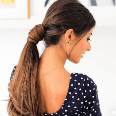 Scarf Hairstyle & a Simple Denim Look - VeryAllegra