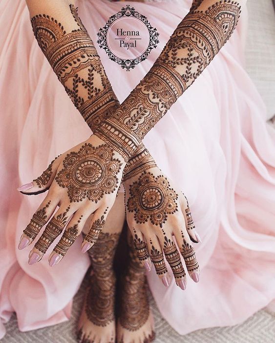 bridal mehndi designs full hands