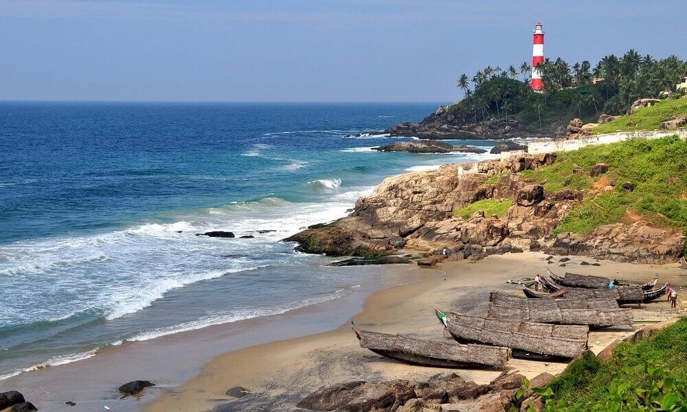 The Ultimate List Of Best Honeymoon Places In India- Kovalam Beach 