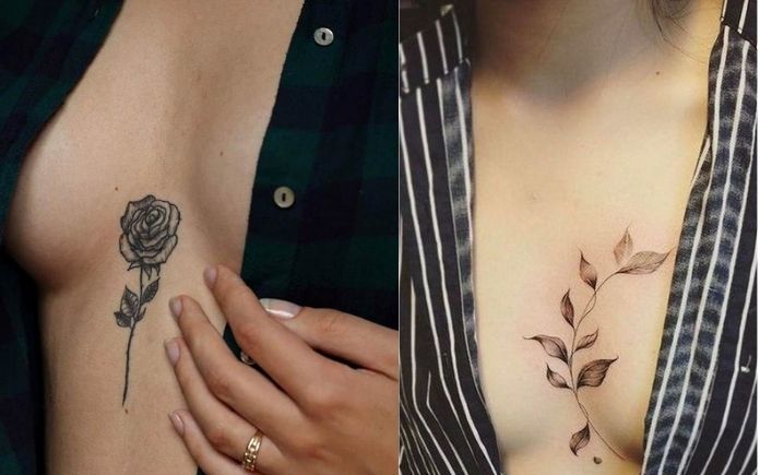 Chestnut leaf tattoo by Valeria Yarmola  Tattoogridnet