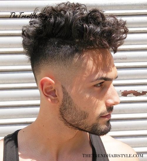curly hairstyle male
