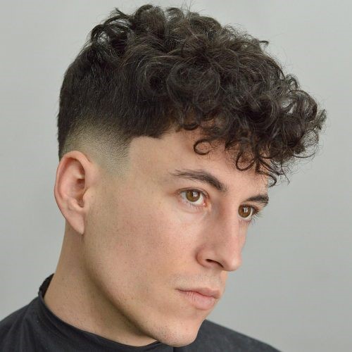 curly hairstyle male
