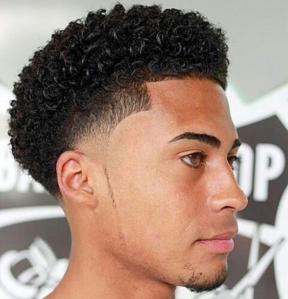 men curly hairstyle
