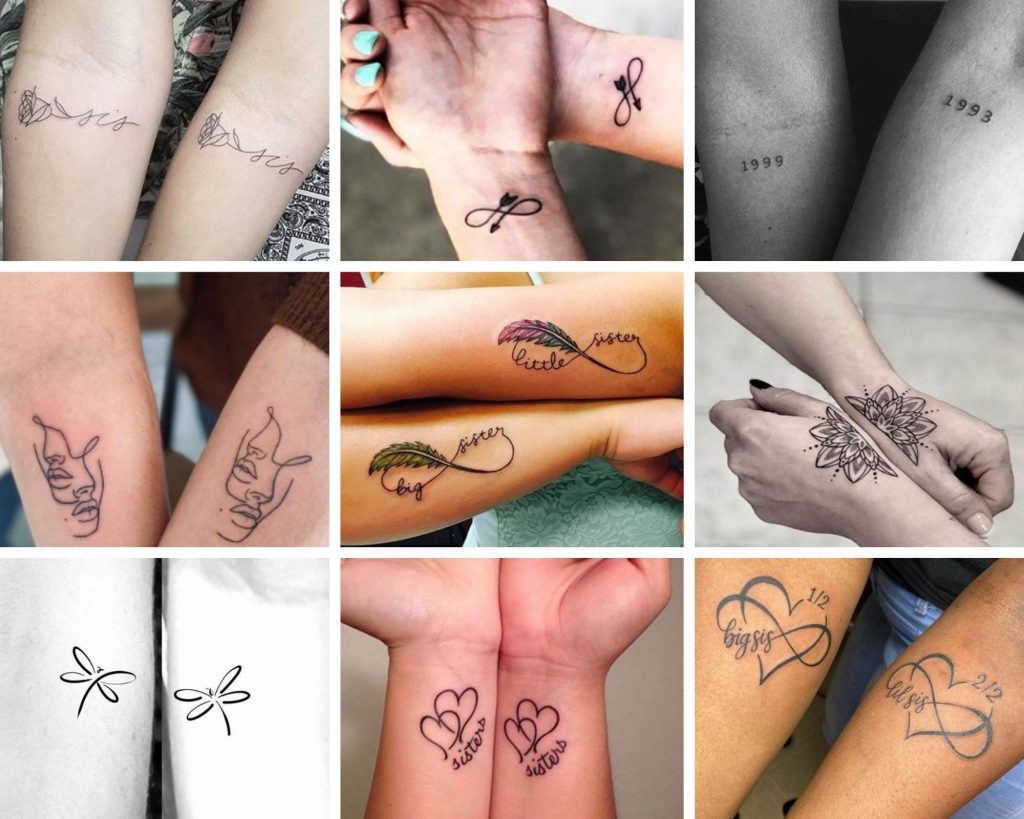 162 Unique Tattoos For Couples, BFFs, and Sisters 26