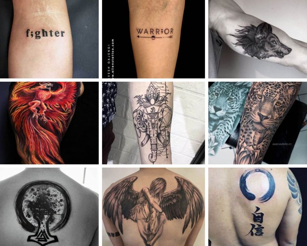 unique tattoos that symbolize strength