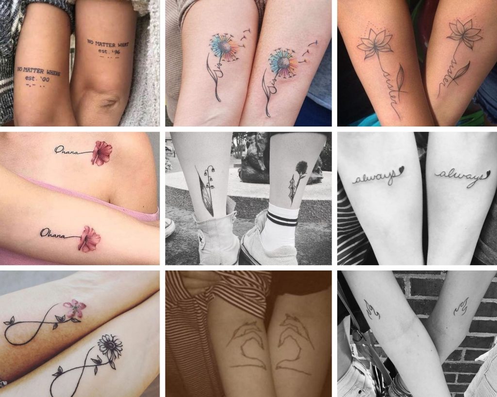 162 Unique Tattoos For Couples, BFFs, and Sisters 29