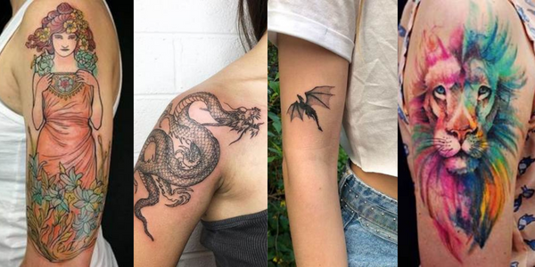 half sleeve tattoo women
