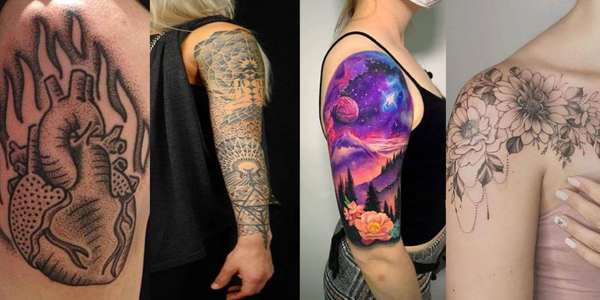 girly half sleeve tattoo ideas for females

