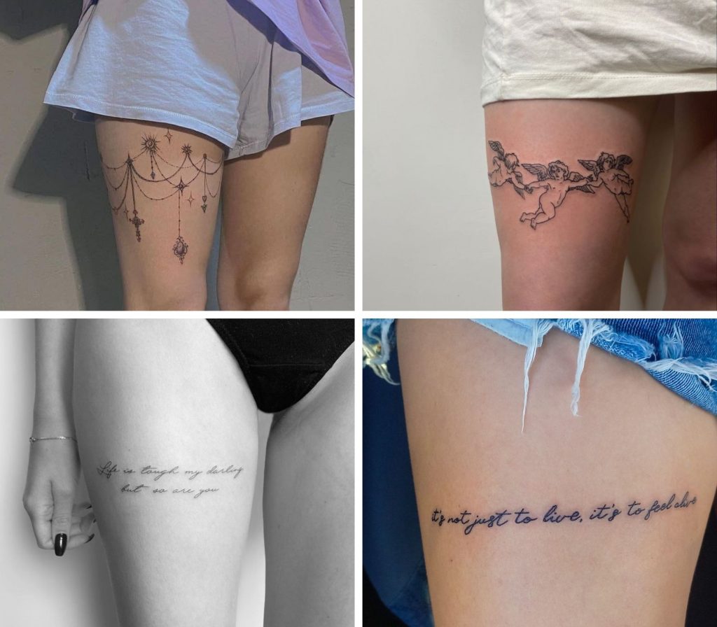 126 Incredible Thigh Tattoos For Women-2023 Version