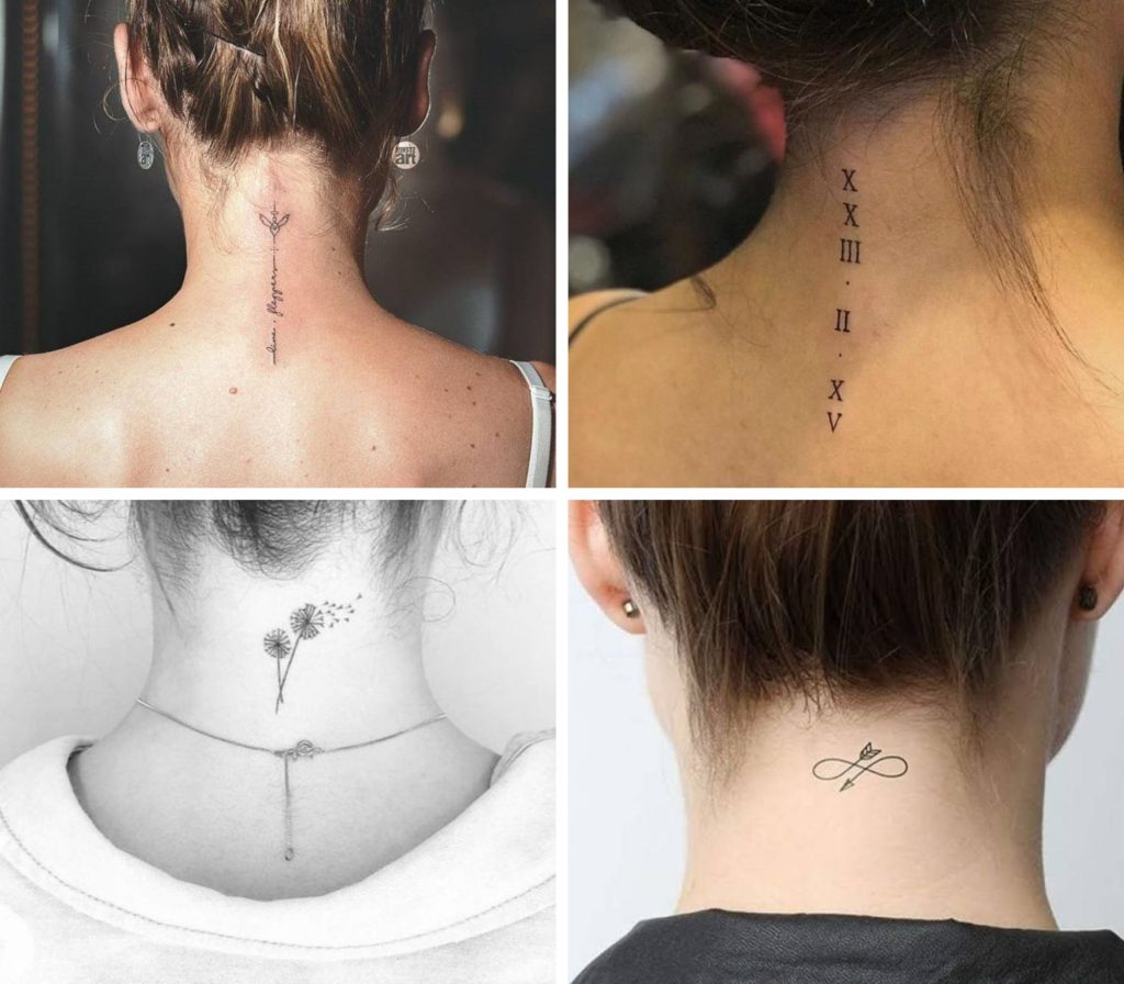 23 Edgy Back of Neck Tattoos for Women  StayGlam