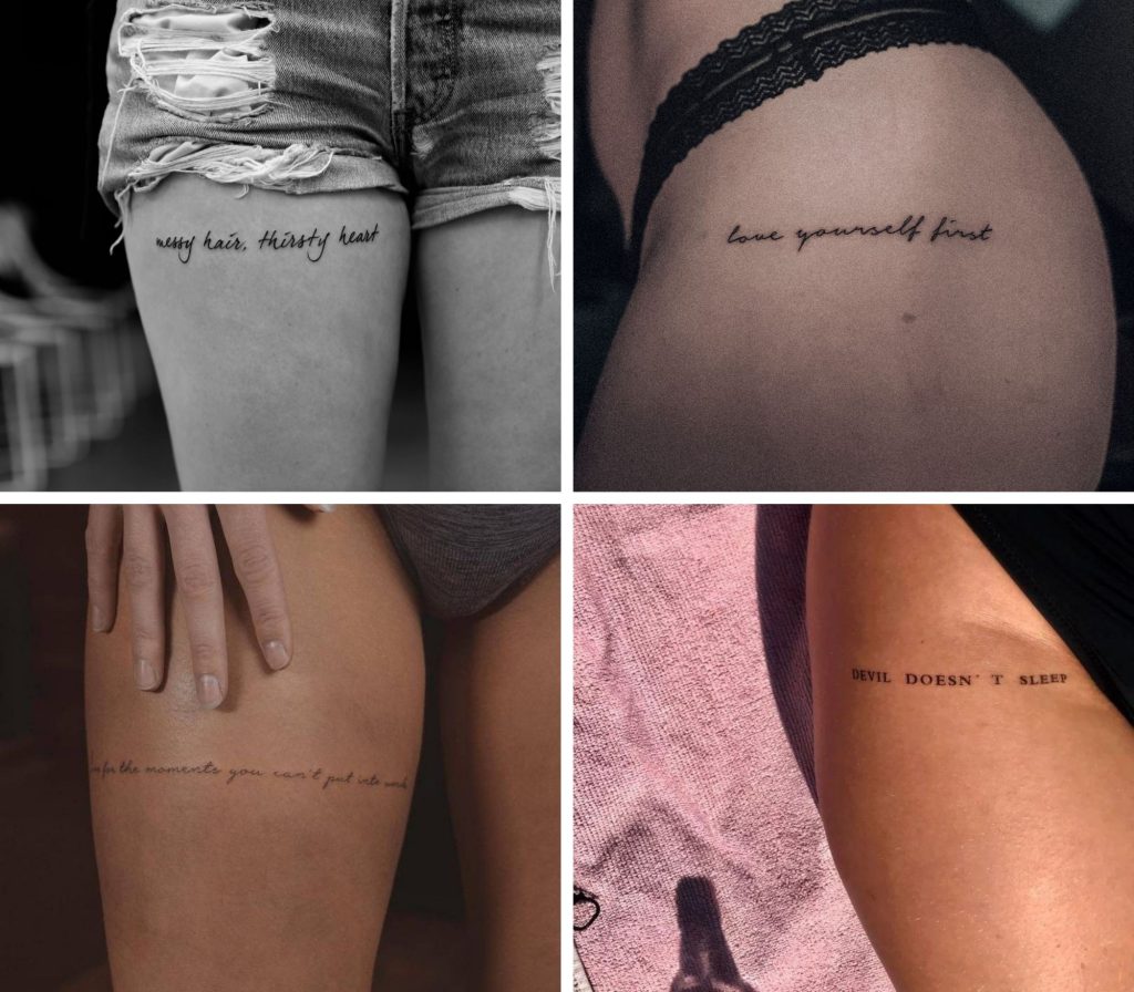 quotes on your thigh tattoos｜TikTok Search