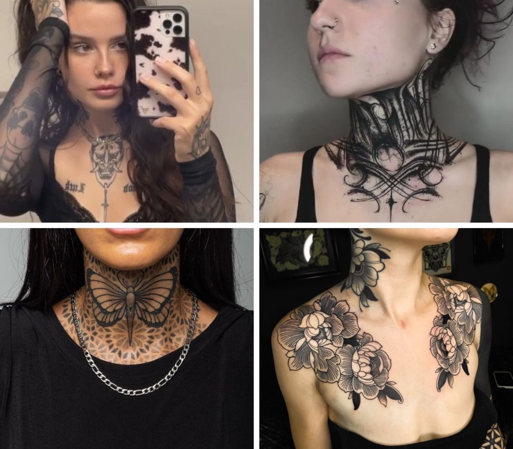 30 Extraordinary Throat Tattoo Design Ideas for Men and Women  100 Tattoos