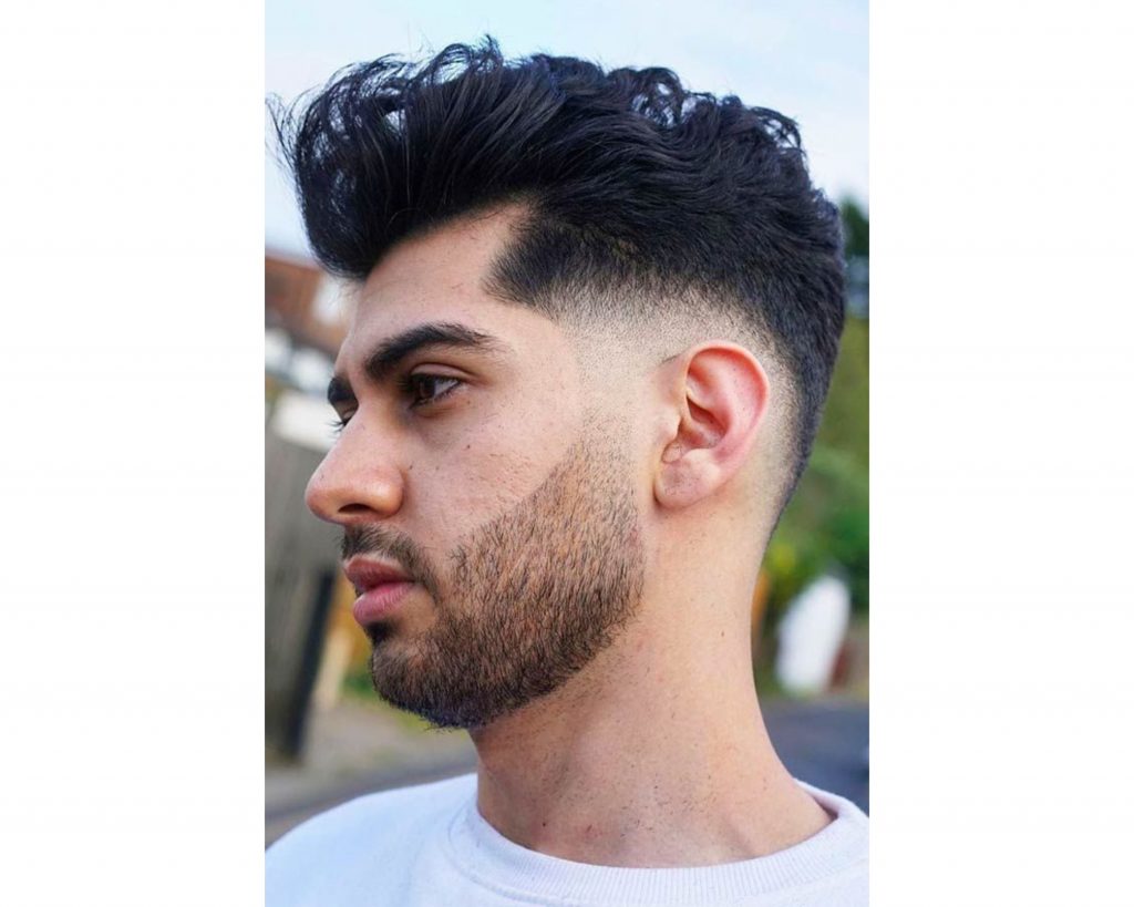 A stylish men's hairstyle for round face for Indian men